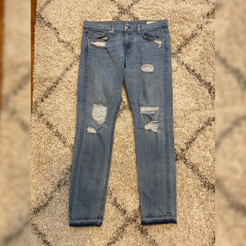Rag & Bone Boyfriend Jeans, 27